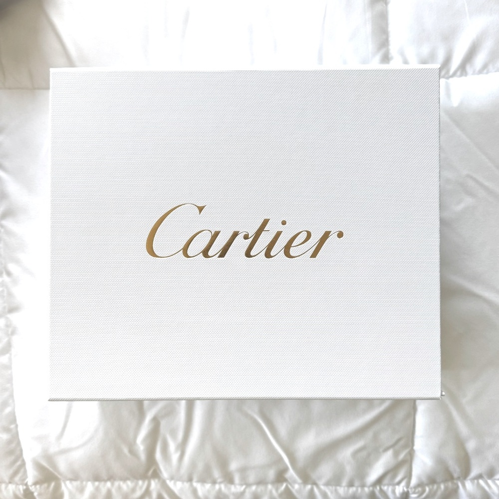 Cartier White and Gold Box Gift Box